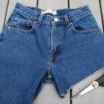 make shorts from old jeans