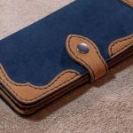 Nubuck leather wallet