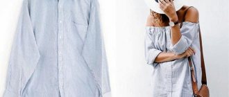 Transforming men&#39;s shirts into stylish women&#39;s outfits