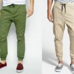 Pants with an elastic band at the bottom for women, as they are called. What are men&#39;s trousers with elastic at the bottom called? 