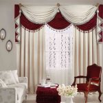 DIY curtains with swags - photos and patterns