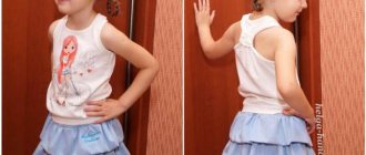 Pattern for children&#39;s skirt (ages 4, 5, 6, 7 years)