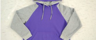Patterns and step-by-step instructions for making a women&#39;s sweatshirt with and without a hood